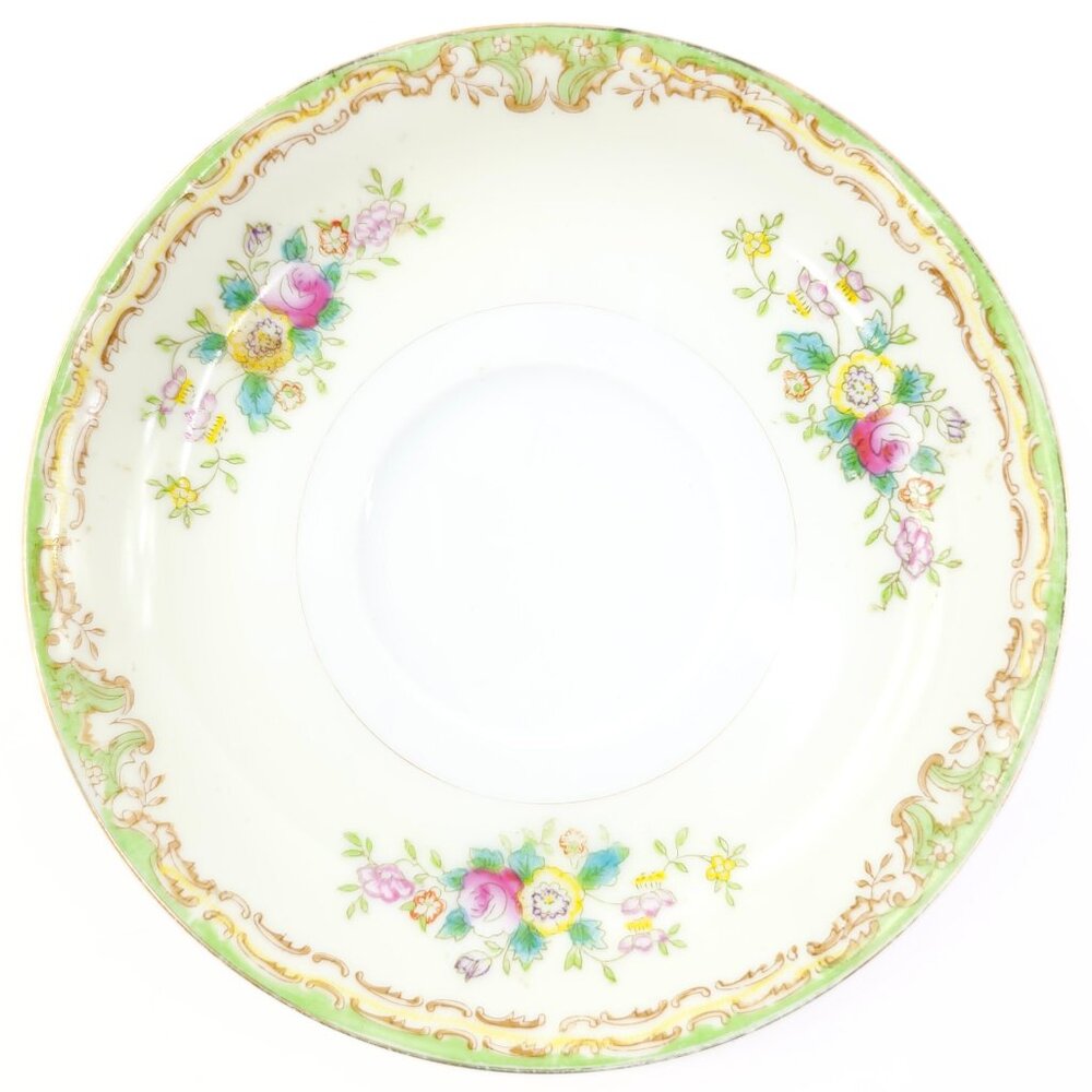 c. 1920s-1930s Sampy Japan "Elaine" Hand Painted Fine China Tea Saucer